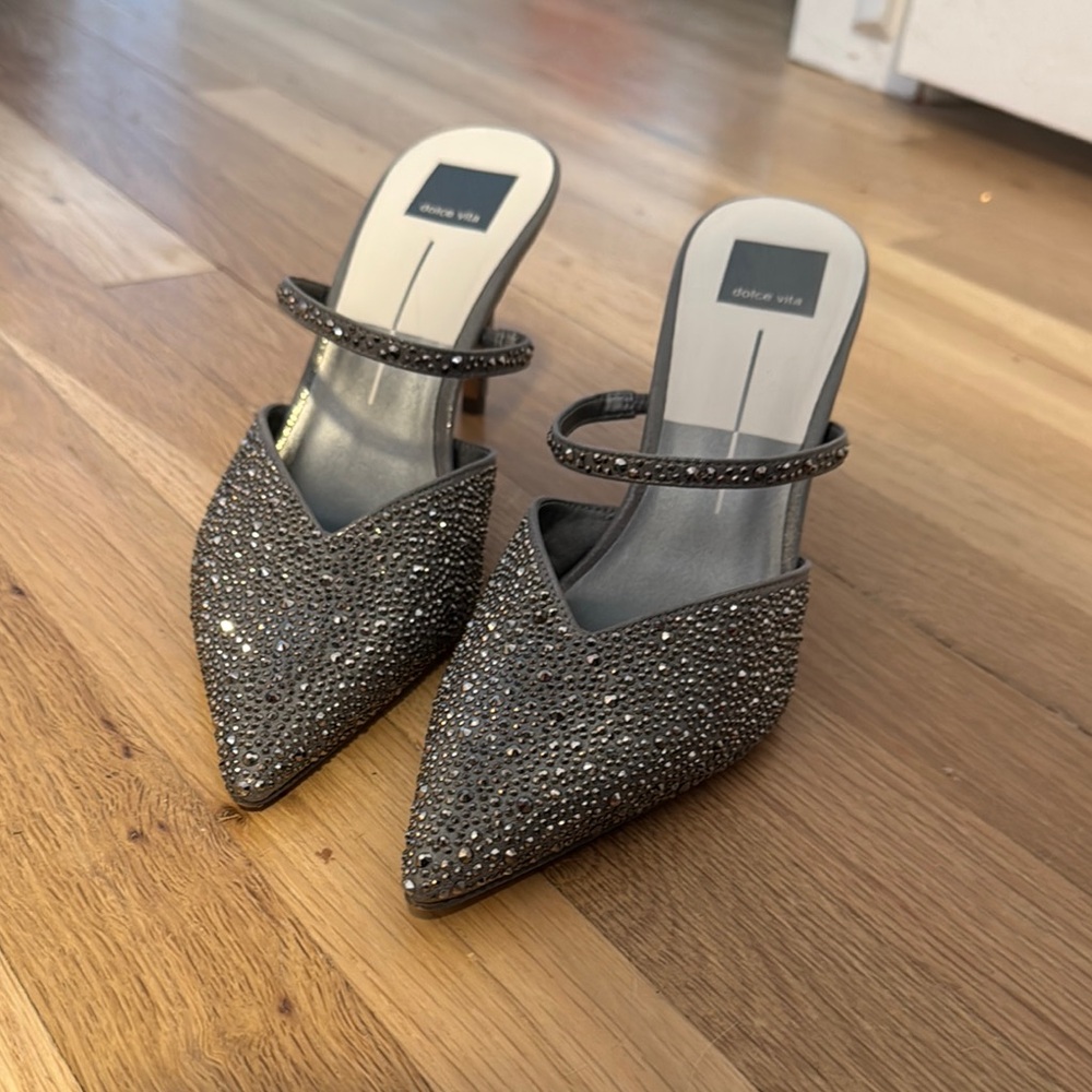 Aldo Silver Glitter Women's Heels